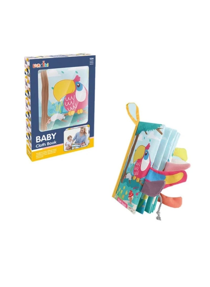 Baby Soft Cloth Book – Garden Animals Sensory Learning Toy for Infants & Toddlers Eid Gift - Image 2